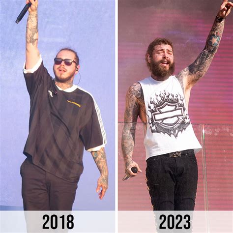 post malone before and after weight loss